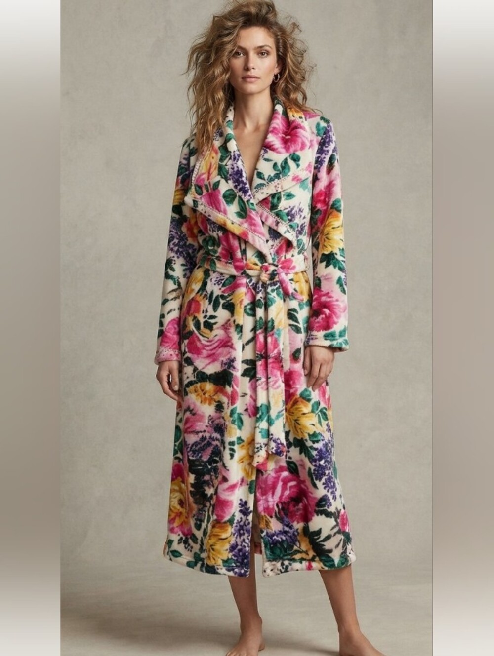 Vintage Victoria's‎ Secret Multicolor Floral Duster Robe Size S-L